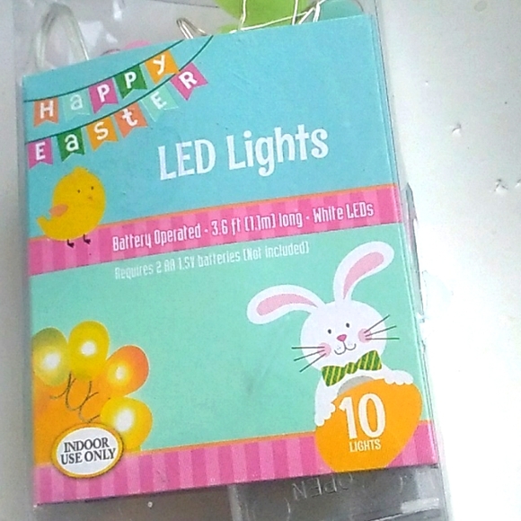 greenbriar Holiday Easter Light Set Battery Operated Led Light Set